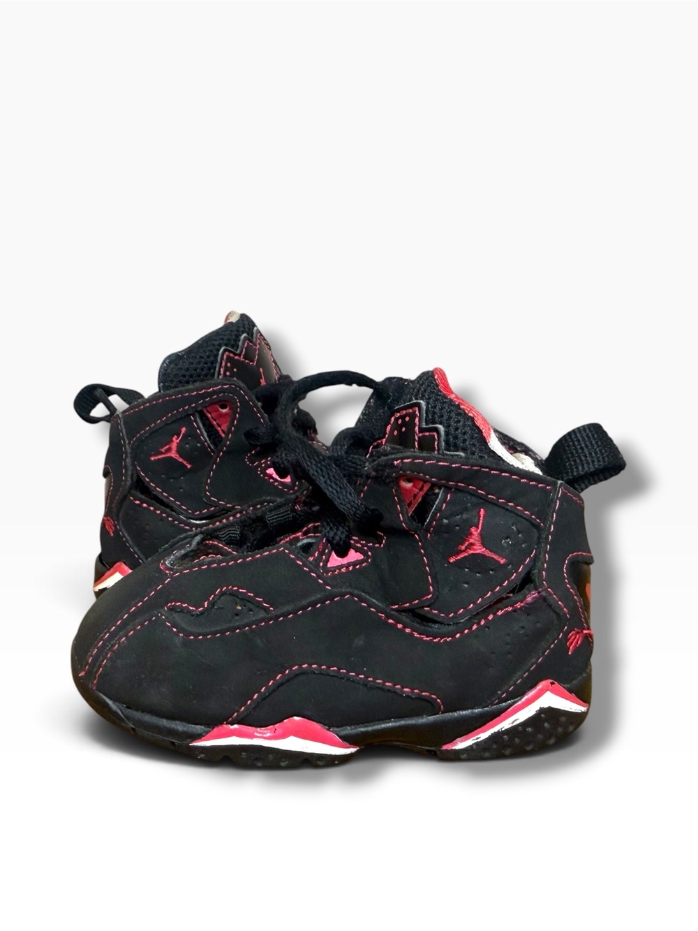 Jordan True Flight Toddler Shoes Size 6C Black Pink 343797-001 Sneakers